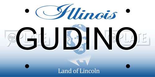 GUDINO Illinois License Plate