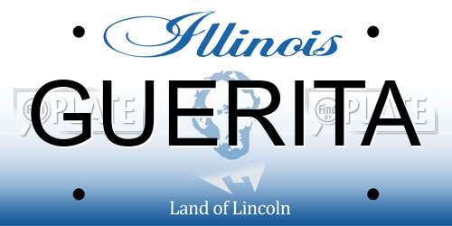 GUERITA Illinois License Plate