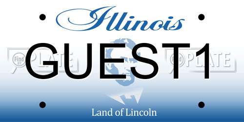 GUEST1 Illinois License Plate