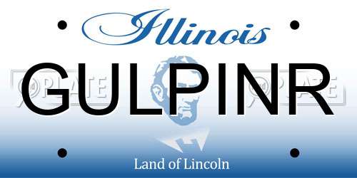 GULPINR Illinois License Plate
