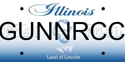 GUNNRCC Illinois License Plate