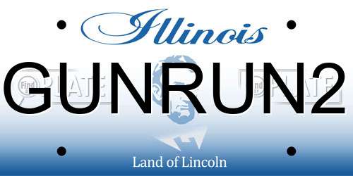 GUNRUN2 Illinois License Plate