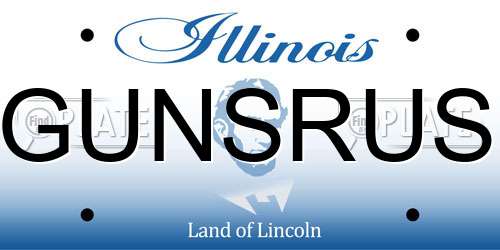 GUNSRUS Illinois License Plate