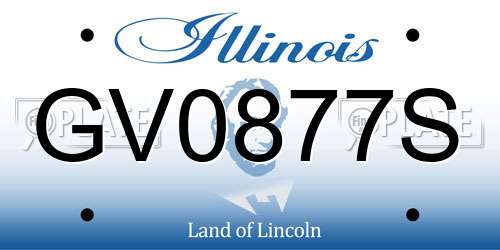 GV0877S Illinois License Plate