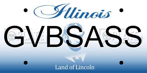 GVBSASS Illinois License Plate