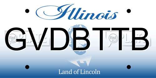 GVDBTTB Illinois License Plate