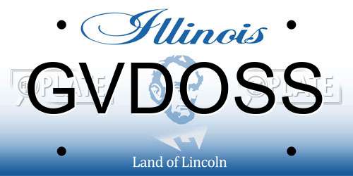 GVDOSS Illinois License Plate