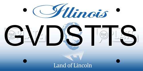 GVDSTTS Illinois License Plate