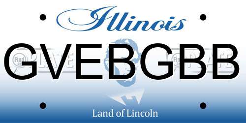 GVEBGBB Illinois License Plate