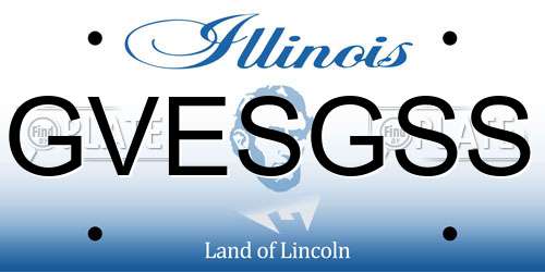 GVESGSS Illinois License Plate