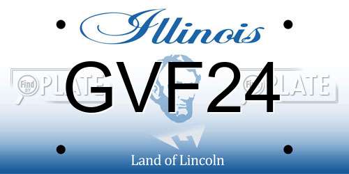 GVF24 Illinois License Plate