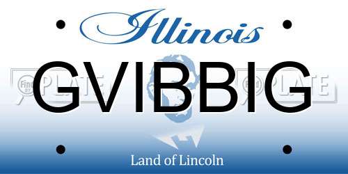 GVIBBIG Illinois License Plate