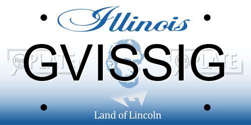 GVISSIG Illinois License Plate