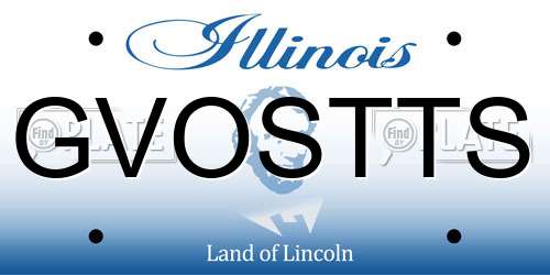 GVOSTTS Illinois License Plate