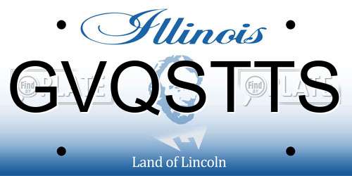 GVQSTTS Illinois License Plate