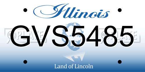 GVS5485 Illinois License Plate