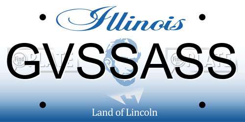 GVSSASS Illinois License Plate