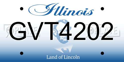 GVT4202 Illinois License Plate