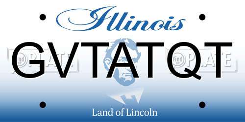 GVTATQT Illinois License Plate