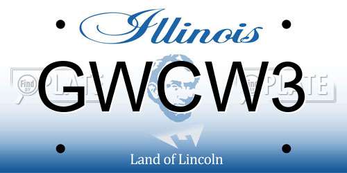 GWCW3 Illinois License Plate