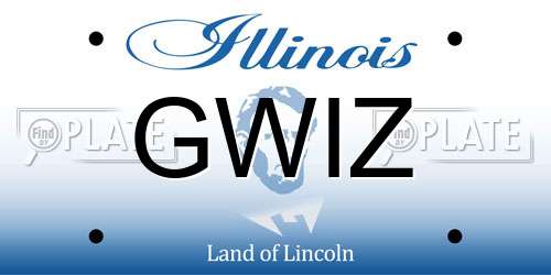 GWIZ Illinois License Plate