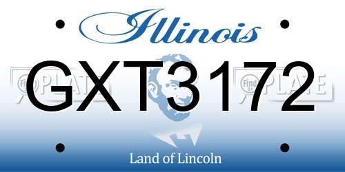 GXT3172 Illinois License Plate