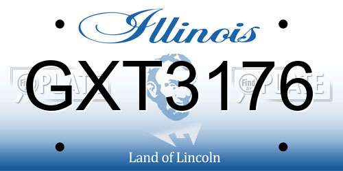 GXT3176 Illinois License Plate