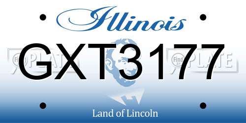 GXT3177 Illinois License Plate