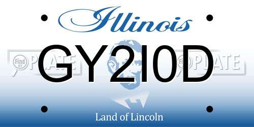 GY2I0D Illinois License Plate