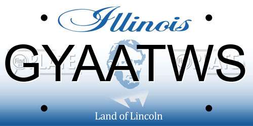 GYAATWS Illinois License Plate