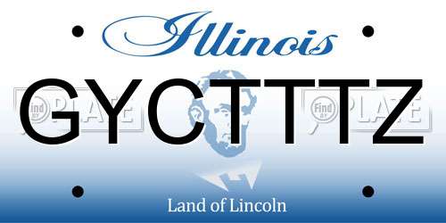 GYCTTTZ Illinois License Plate