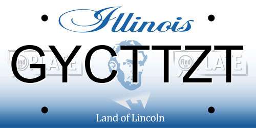 GYCTTZT Illinois License Plate
