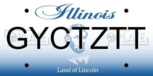 GYCTZTT Illinois License Plate