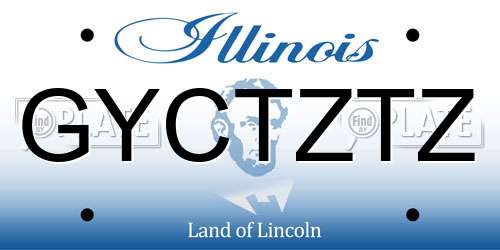 GYCTZTZ Illinois License Plate