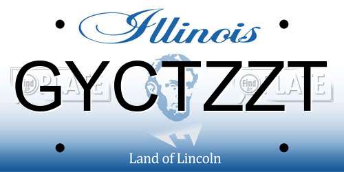 GYCTZZT Illinois License Plate