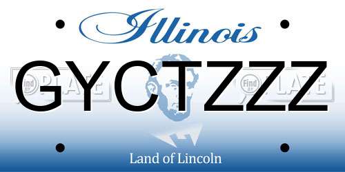 GYCTZZZ Illinois License Plate