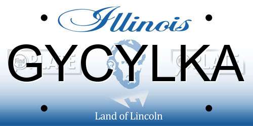 GYCYLKA Illinois License Plate