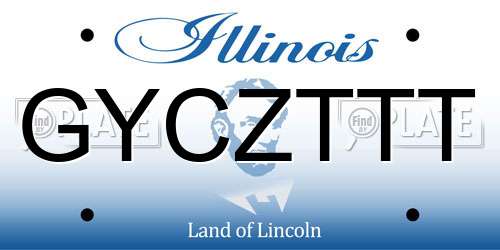 GYCZTTT Illinois License Plate
