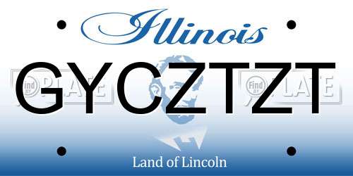 GYCZTZT Illinois License Plate
