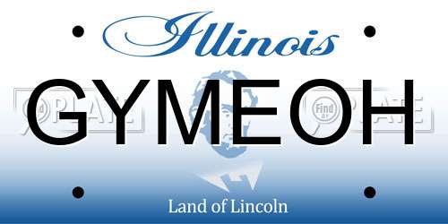 GYMEOH Illinois License Plate