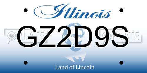 GZ2D9S Illinois License Plate