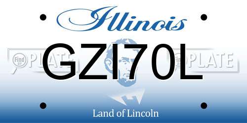 GZI70L Illinois License Plate