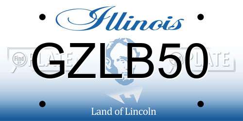 GZLB50 Illinois License Plate
