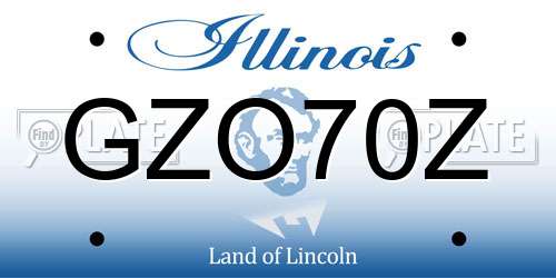 GZO70Z Illinois License Plate