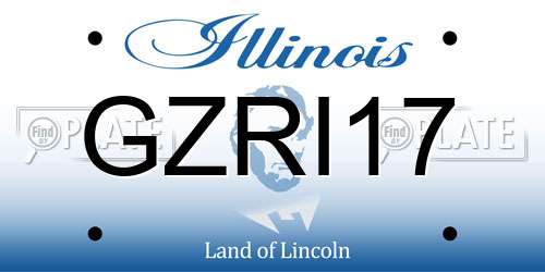 GZRI17 Illinois License Plate