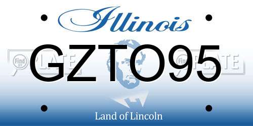 GZTO95 Illinois License Plate
