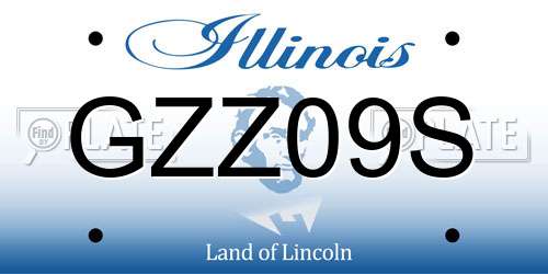 GZZ09S Illinois License Plate