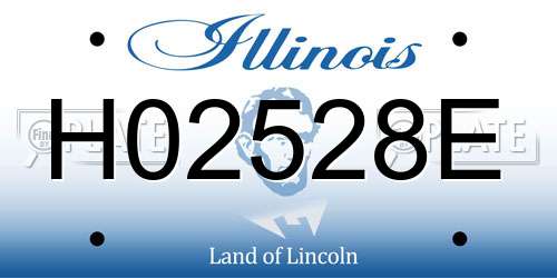 H02528E Illinois License Plate