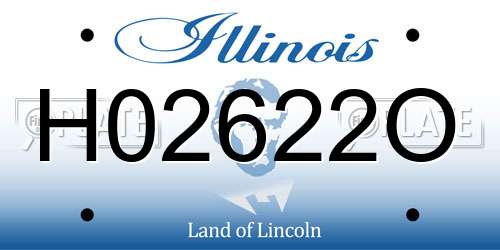 H02622O Illinois License Plate