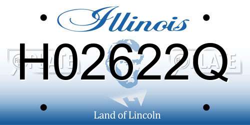 H02622Q Illinois License Plate